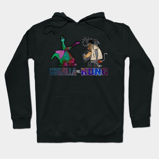 Godzilla Vs. Kong (Denver The Last Dinosaur Vs. I.R. Baboon) Hoodie by killshrednar